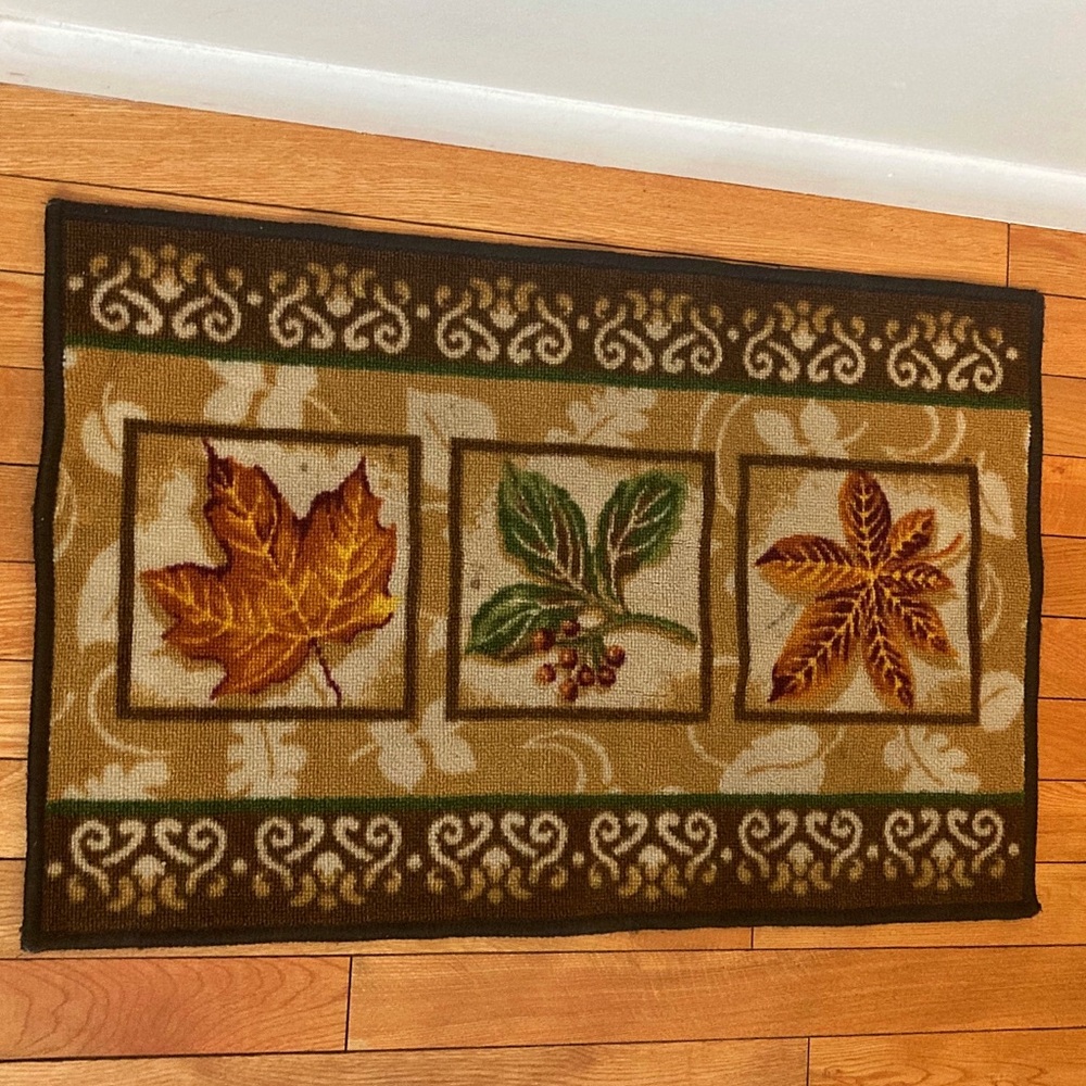 Fall leaf rug